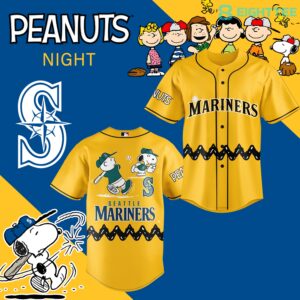 Seattle Mariners Peanuts Night Jersey