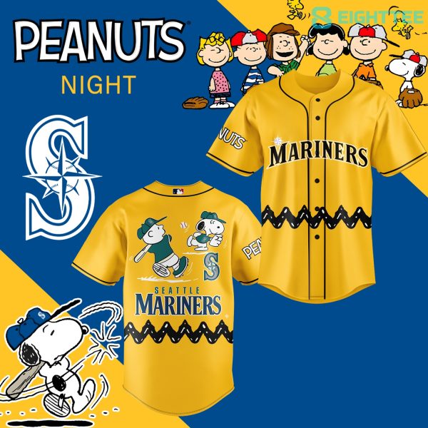 Seattle Mariners Peanuts Night Jersey