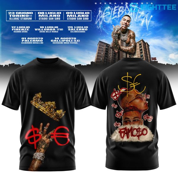 Sfera Ebbasta €LEBRATION Tour 2026 Limited Edition T-Shirt
