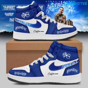 Sfera Ebbasta LEBRATION Tour Custom Air Jordan 1 Sneaker by Eighttee.com Sfera Ebbasta €LEBRATION Tour Custom Air Jordan 1 Sneaker