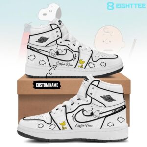 Snoopy Limited Edition Air Jordan 1 Style Sneakers by Eighttee.com Snoopy Limited Edition Air Jordan 1 Style Sneakers