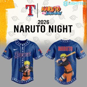 Texas Rangers x Naruto Night 2026 Baseball Jersey