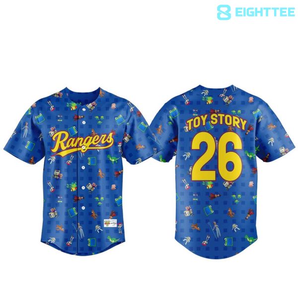 Alternative view of Texas Rangers x Toy Story Night 2026 Baseball Jersey