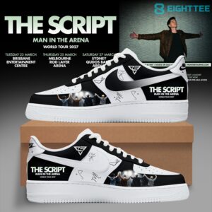 The Script Man In The Arena Tour 2026 Custom Air Force 1 Shoes by Eighttee.com The Script Man In The Arena Tour 2026 Custom Air Force 1 Shoes