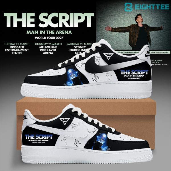 Alternative view of The Script Man In The Arena Tour 2026 Custom Air Force 1 Shoes