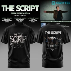 The Script Man In The Arena Tour 2026 Shirt by Eighttee.com The Script Man In The Arena Tour 2026 Shirt
