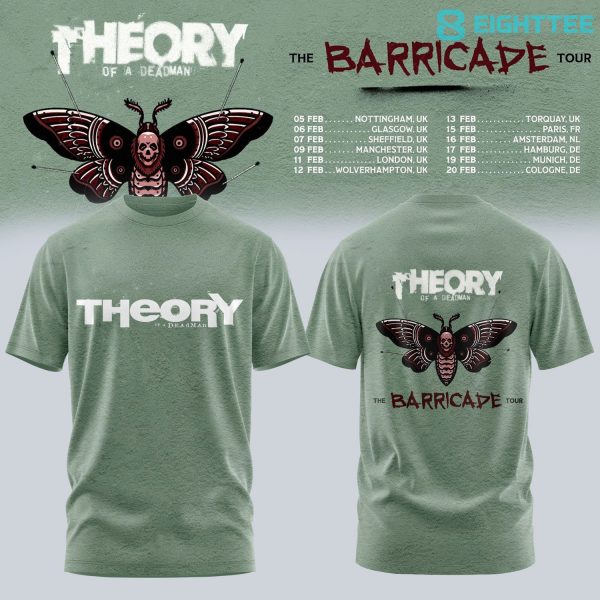 Theory of A Deadman The Barricade Tour 2026 Shirt