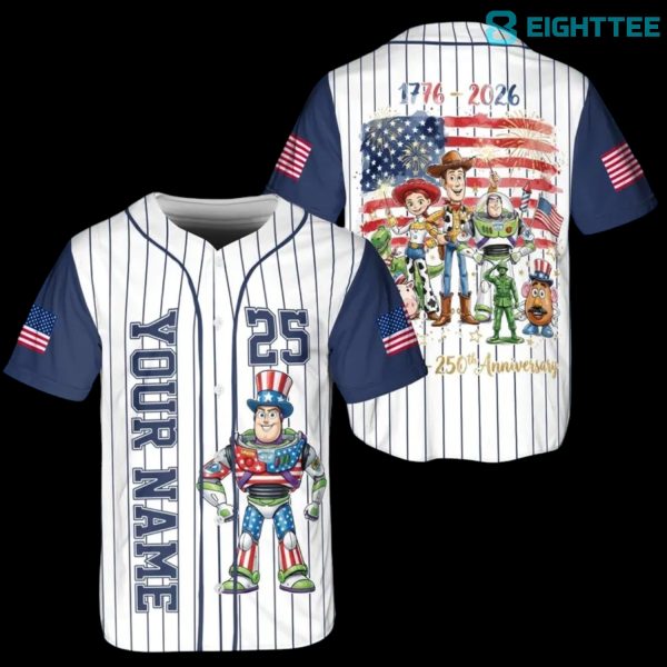 Toy Story Buzz Lightyear USA 250th Anniversary Baseball Jersey