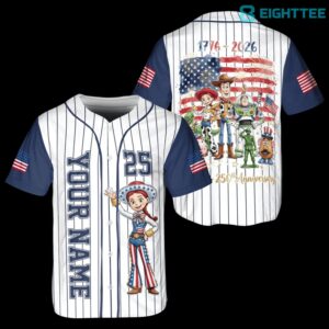 Toy Story Jessie USA 250th Anniversary Limited Baseball Jersey by Eighttee.com Toy Story Jessie USA 250th Anniversary Limited Baseball Jersey