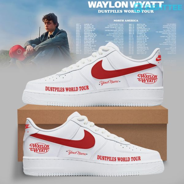 Waylon Wyatt Dustpiles World Tour 2026 Custom Air Force 1 Shoes