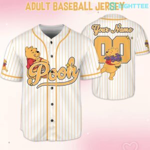 Winnie The Pooh Birthday Father Mother Day Gift Disney 70th Anniversary 2026  Baseball Jersey