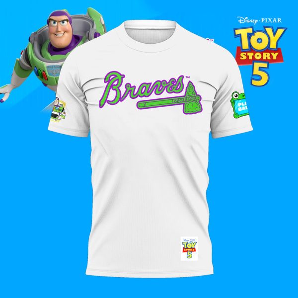 Alternative view of Atlanta Braves x Buzz Lightyear Toy Story 5 Limited Edition Shirt