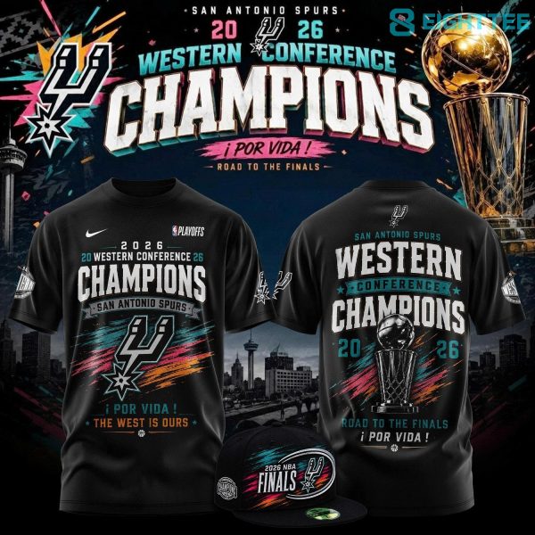 2026 Western Conference Champion San Antonio Spurs Fan Tee