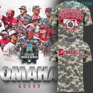 Alabama Crimson Tide 2026 Baseball College World Series "OmaTide" Camo Shirt