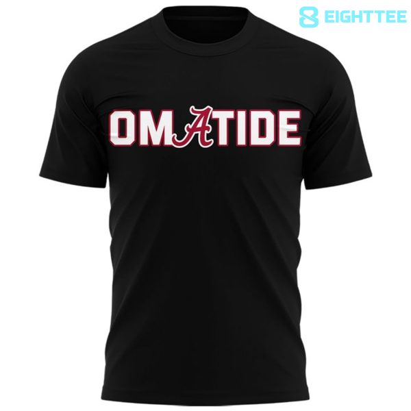 Alternative view of Alabama Crimson Tide 2026 Baseball College World Series "OmaTide" Shirt - Black
