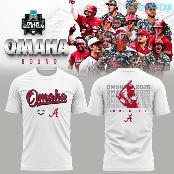 Alabama Crimson Tide 2026 NCAA Men's Baseball Omaha College World Series Shirt
