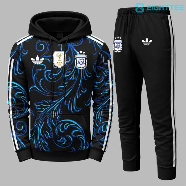 Alternative view of Argentina 2026 FIFA World Cup Away Personalized Hoodie Jogger Set