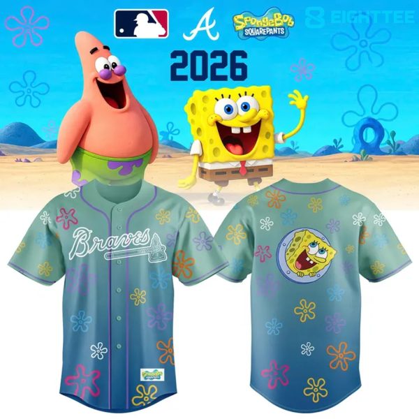 Atlanta Braves 2026 Spongebob Night Special Baseball Jersey