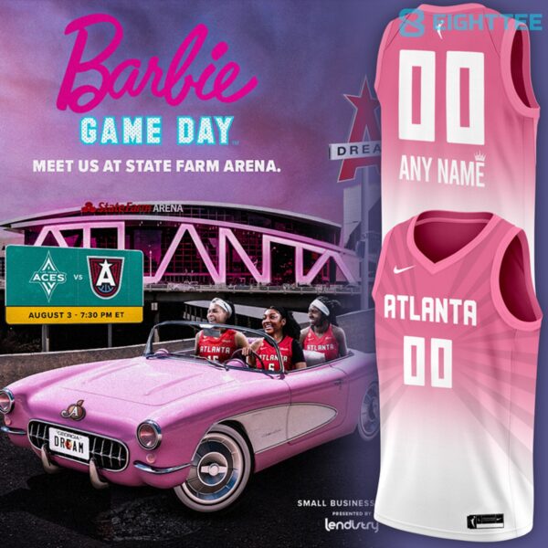 Atlanta Dream Barbie Game Day Limited Edition Basketball Jersey 2026