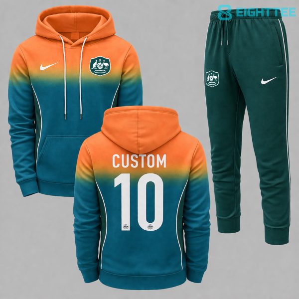 Australia 2026 FIFA World Cup Away Personalized Hoodie Jogger Set