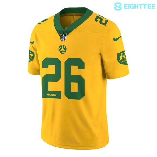 Alternative view of Australia National Team x NFL Road Football Jersey - Special Edition