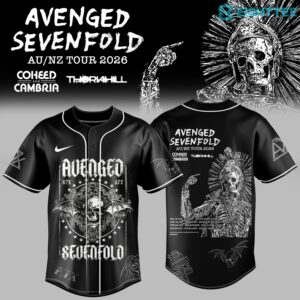 Avenged Sevenfold Australia/New Zealand Tour 2026 Baseball Jersey