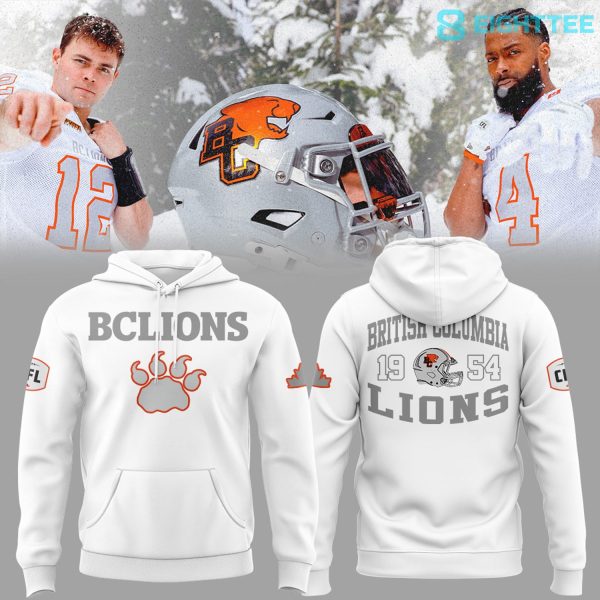 BCLions "Pacific Frost" Special White Hoodie