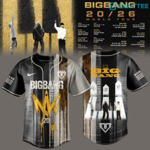 BIGBANG 2026 WORLD TOUR Limited Edition Baseball Jersey by Eighttee.com BIGBANG 2026 WORLD TOUR Limited Edition Baseball Jersey