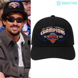 Bad Bunny 2026 NBA Finals Game 1 Knicks 1999 Champions Hat by Eighttee.com Bad Bunny 2026 NBA Finals Game 1 Knicks 1999 Champions Hat