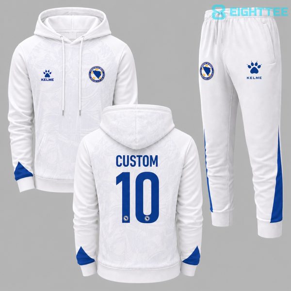 Bosnia & Herzegovina 2026 FIFA World Cup Away Personalized Hoodie Jogger Set