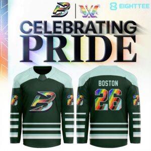 Boston Fleet Pride Month 2026 PWHL Game Custom Hockey Jersey