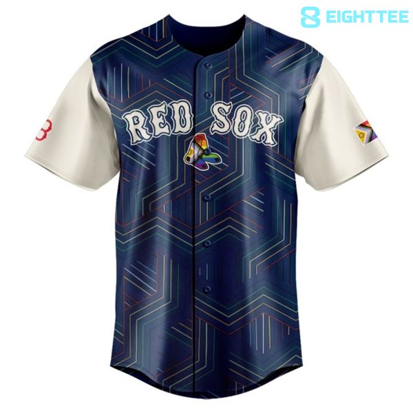 Alternative view of Boston Red Sox MLB x Pride Night 2026 Special Baseball Jersey