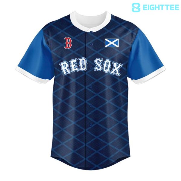 Alternative view of Boston Red Sox x Scottish Celebration Special Baseball Jersey