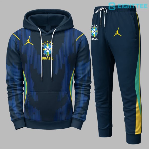 Alternative view of Brazil 2026 FIFA World Cup Away Personalized Hoodie Jogger Set