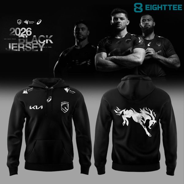 Brisbane Broncos Back In Black Bold New Mental Health Round Hoodie