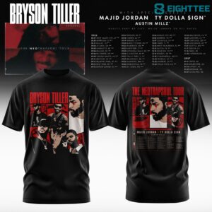 Bryson Tiller The Neo Trapsoul Tour 2026 TShirt by Eighttee.com Bryson Tiller - The Neo Trapsoul Tour 2026 T-Shirt