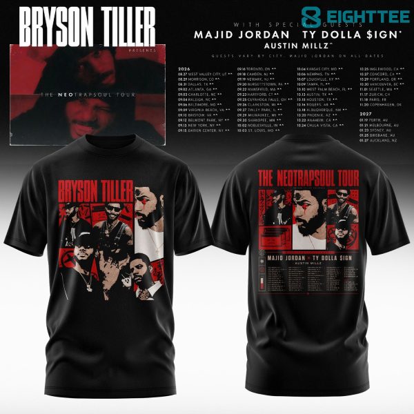 Bryson Tiller - The Neo Trapsoul Tour 2026 T-Shirt