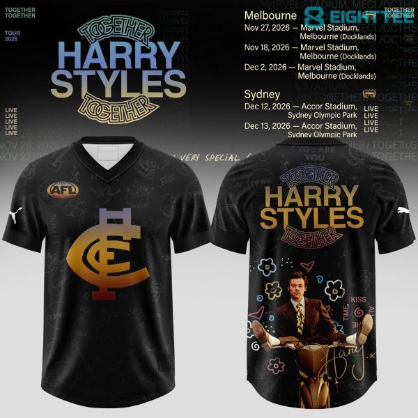 Carlton Blues Football x Harry Styles Together Together Tour 2026 Football Jersey