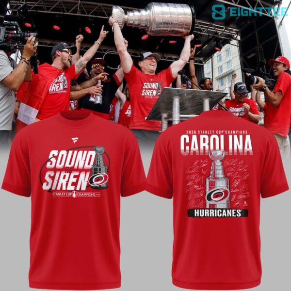 Carolina Hurricanes 2026 Stanley Cup Champions Parade Red Shirt