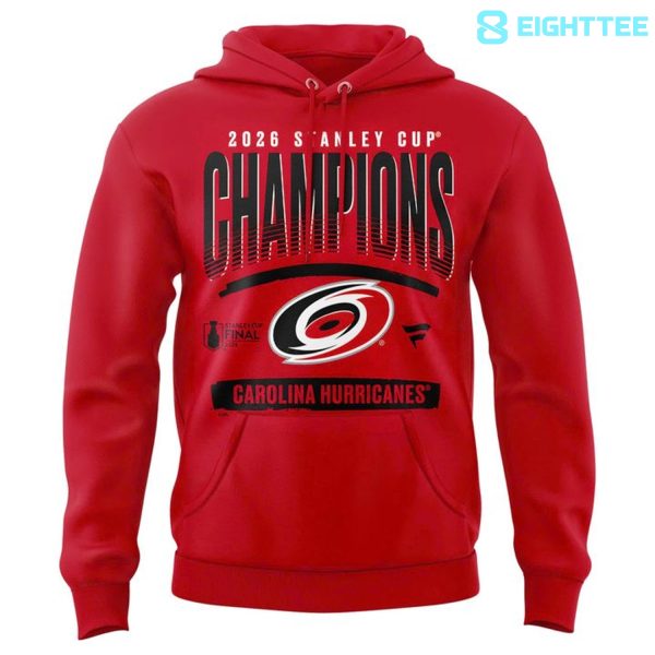 Alternative view of Carolina Hurricanes 2026 Stanley Cup Champions Signature Roster Hoodie