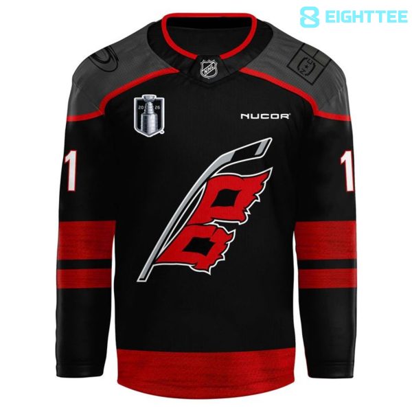 Alternative view of Carolina Hurricanes 2026 Stanley Cup MVP Jordan Staal Hockey Jersey