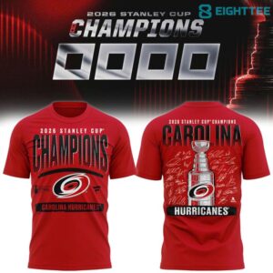 Carolina-Hurricanes-Red-2026-Stanley-Cup-Champions-Signature-Roster-Shirt-1.jpg Carolina Hurricanes Red 2026 Stanley Cup Champions Signature Roster Shirt