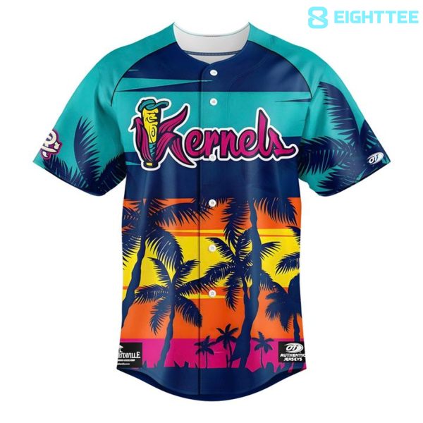 Alternative view of Cedar Rapids Kernels 2026 Margaritaville Night Baseball Jersey