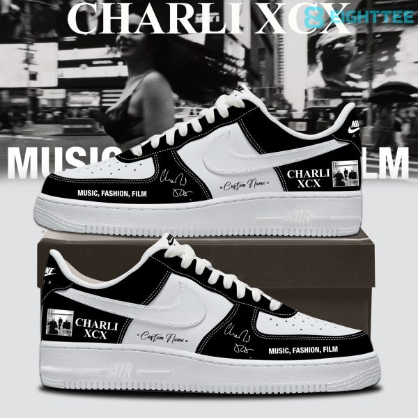 Charli XCX Album Music, Fashion, Film Black AF1 Shoes
