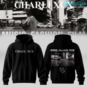 Charli XCX Album Music Fashion Film Black Hoodie by Eighttee.com Charli XCX Album Music, Fashion, Film Black Hoodie