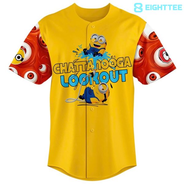 Alternative view of Chattanooga Lookouts x Minion and Monsters Baseball Jersey 2026