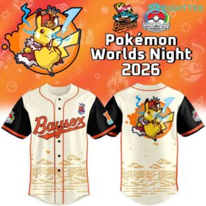 Chesapeake Baysox 2026 Pokémon Worlds Night Baseball Jersey