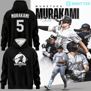Chicago White Sox Hoodie Munetaka Murakami Southside Samurai by Eighttee.com Chicago White Sox Hoodie Munetaka Murakami Southside Samurai