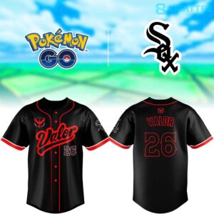Chicago White Sox Pokémon Go Night Team Valor Jersey - Special Edition