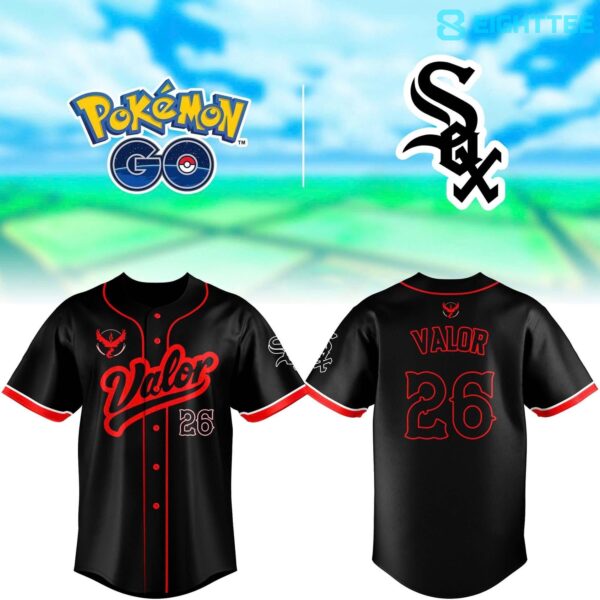 Chicago White Sox Pokémon Go Night Team Valor Jersey - Special Edition